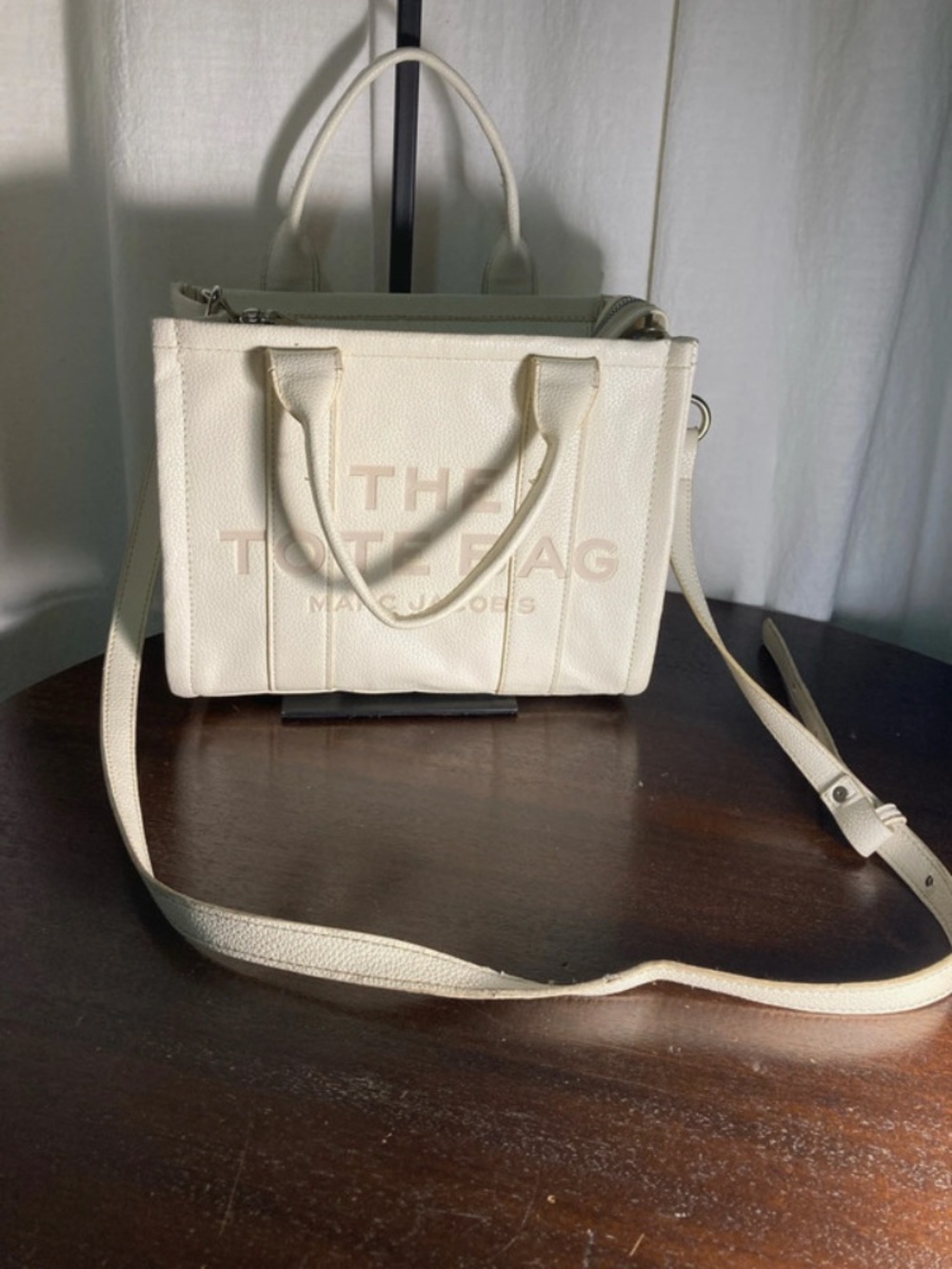 Cream The Tote Bag Small Leather Shoulder Tote